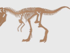 angry t-rex big art 3d easy print animal dinosaur jewelry keychains pendant t rex 3d print model - Mito3D