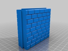 thick stone wall - interlock 3d printing 3d print model - Mito3D