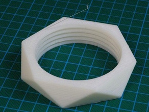 bello grosso bracciale altri jewerly dado openscad ornamento parametrico vite bangle 3d print model - Mito3D
