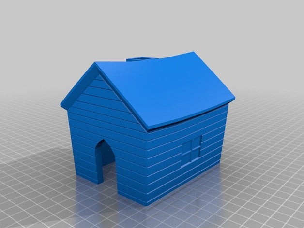 house cottage binalar ve yapılar yazlık ev oyna ayarlayın küçük 3D print model - Mito3D
