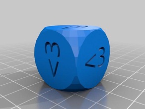&lt 3 customized dice 3d print model - Mito3D