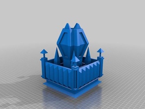 green castle las estructuras de edificios buildacastle castillo desafío 3d print model - Mito3D
