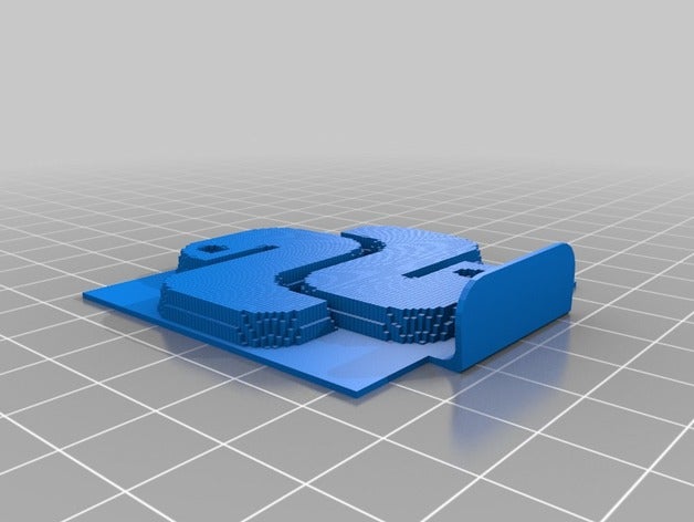 python-logo stehen Schilder & logos python 3D print model - Mito3D