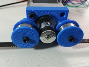 belt-and-pinion standard nema motor 3d printer parts belt nema17 17 pinion stepper 3d print model - Mito3D