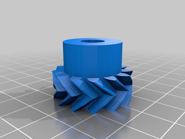 mon paramétrique personnalisé en épi engrenage de moteur pas à extrudeuses Imprimante 3d 3D print model - Mito3D