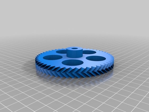 mon paramétrique personnalisé en épi engrenage de moteur pas à extrudeuses Imprimante 3d 3D print model - Mito3D