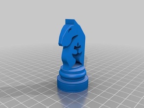 baroque inspired chess set game 3d print model - Mito3D