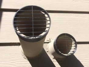 vent pipe grille outdoor & garden 3d print model - Mito3D