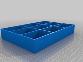 tap & drill organizer 3x3 containers customized 3d print model - Mito3D