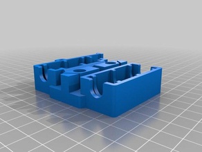 customizable x-carriage screw holes geeetech based 3d printer parts carriage openscad vanilla 3d print model - Mito3D
