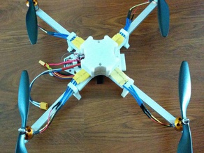 pesado x-quadrocopter r c vehículos coopter quadrocopter rc 3d print model - Mito3D