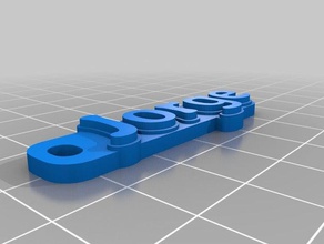 jorge chave de cadeia organização personalizado 3d print model - Mito3D