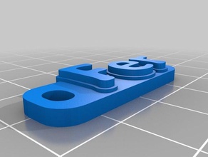fer chaîne de la clé l'organisation personnalisé 3d print model - Mito3D