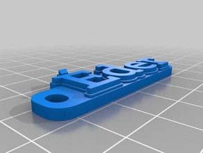 der clave de la cadena organización personalizado 3d print model - Mito3D