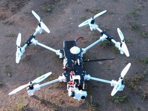 projet zéphyr compact fpv hexacopter passe-temps 3d print model - Mito3D