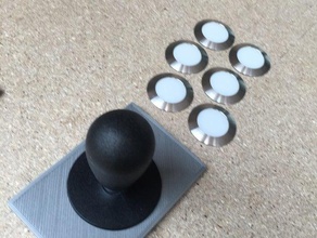 arcade joystick cover toy & game accessories arcarde 3d print model - Mito3D