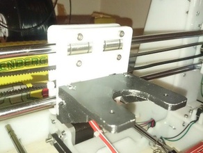 prusa i3 x-carriage platform replacement 3d printer parts rework 3d print model - Mito3D