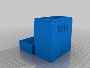 kole 100 card case office customized 3d print model - Mito3D