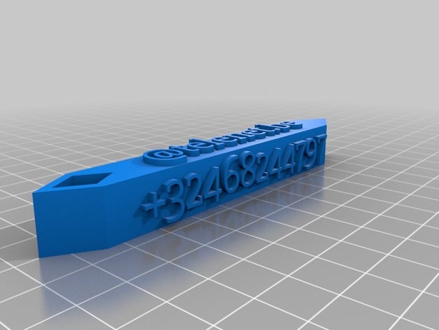 jori phonenamenr-etiqueta de bagagem chaveiros personalizado 3D print model - Mito3D