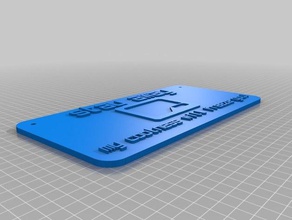 stay away my coolness freeze you signs & logos customized 3d print model - Mito3D