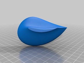 naca perfil de barrido - openscad la biblioteca matemáticas art aerodinámico aleta fuselaje 2015 programación barredora ala 3d print model - Mito3D