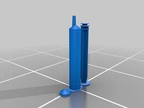 my customized parametric syringe hand tools 3d print model - Mito3D
