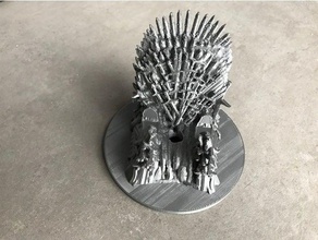 game thrones iron throne phone charger rest mobile asoiaf song ice fire smartphone usb 3d print model - Mito3D