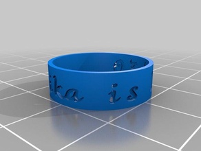 mika vie les anneaux personnalisé 3d print model - Mito3D