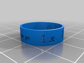 jer life rings customized 3d print model - Mito3D