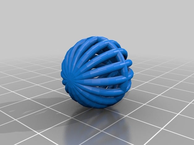 2 garip bir top şeklini dekor 3D print model - Mito3D