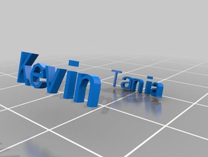 kevin bague los anillos personalizado 3d print model - Mito3D