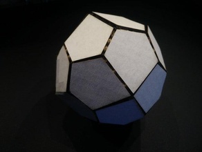 pieghevole pentagonale icositetraedra matematica arte il catalano papercraft poliedro 3d print model - Mito3D