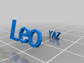 leo ring rings customized 3d print model - Mito3D