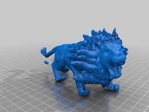 copia di lion La stampa 3d 3d print model - Mito3D