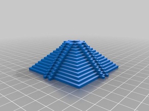 maya inspiré de la pyramide 3 d l'impression minecraft printcraft 3d print model - Mito3D