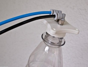 pneumatic fittings pet bottle cap tools pneumatics pressure 3d print model - Mito3D