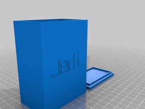 jedi box containers customized 3d print model - Mito3D