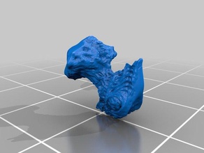 alien-Kopf Skulpturen alien Kopf 3d print model - Mito3D