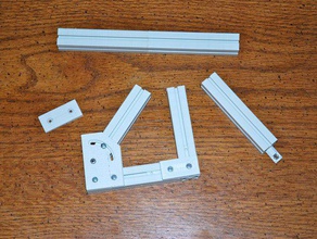 20mm de plástico t-slot extrusão fora datado outros cnc robô tslot 3d print model - Mito3D