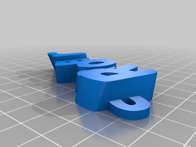 my customized iamburny's text - name keyring keyfob organization 3D print model - Mito3D