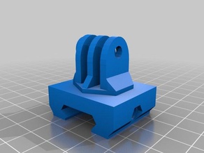 gopro mount gun rail print supports 3d printing 3d print model - Mito3D
