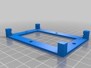 raspberry pi-Wandhalterung - Elektronik pi mounten 3d print model - Mito3D