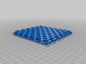 6x6 parameterized ring mail 3d printing tests customized 3d print model - Mito3D