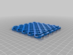 5x5 parameterized ring mail 3d printing tests customized 3d print model - Mito3D