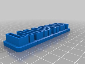 liliana name storage sculptures customized 3d print model - Mito3D