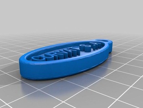 özelleştirilmiş Anahtarlık curvat benim sikke ve rozetleri 3d print model - Mito3D