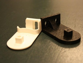 ıkea kör montaj braketi silindir yedek parça panjur 3d print model - Mito3D