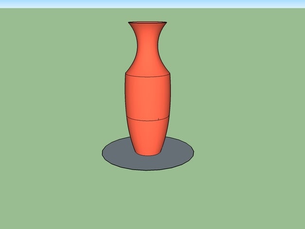 vase 2 decor flower 3D print model - Mito3D