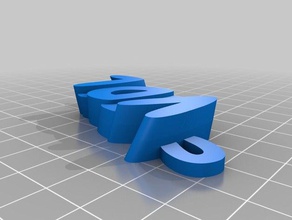 mi personalizados iamburny del texto - nombre llavero vidal organización personalizado 3d print model - Mito3D