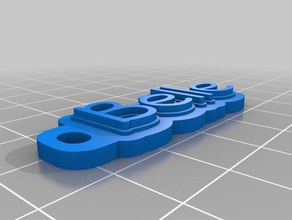 belle keychain organization customized 3d print model - Mito3D
